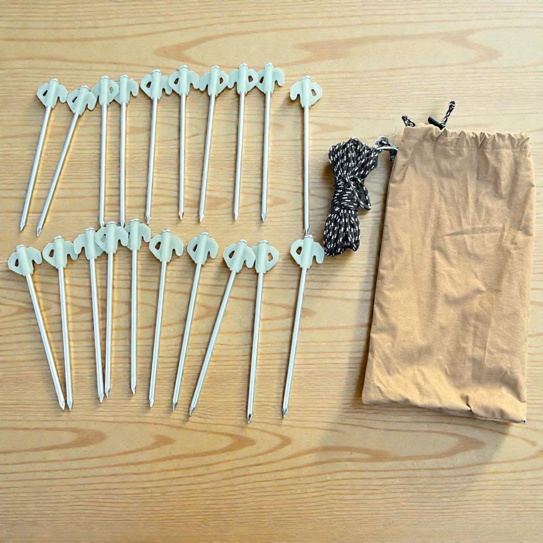 数回使用のみ❣️ R/cr TCワンポールテント 460cm 煙突穴×2 キャンプ