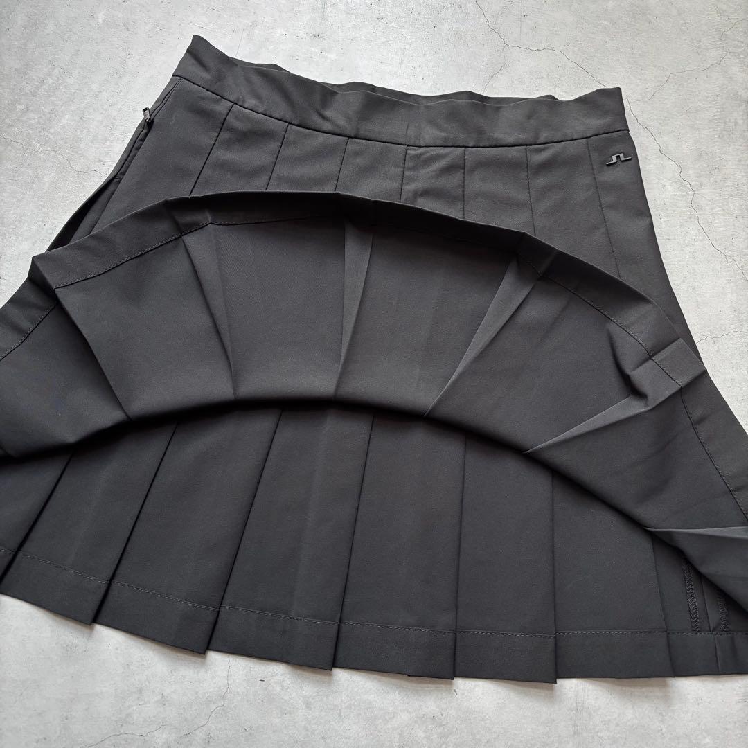 【極美品】J.LINDEBERG ジェイリンドバーグ プリーツスカート M 黒