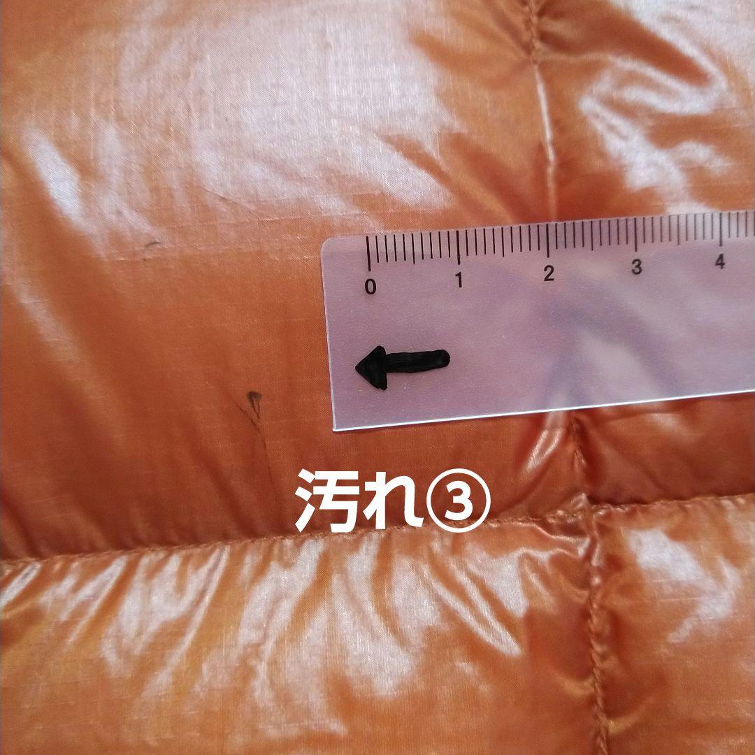 良品　モンベル　スペリオダウンベスト　軽量　高品質　800FP　羽毛　橙　Ｓ
