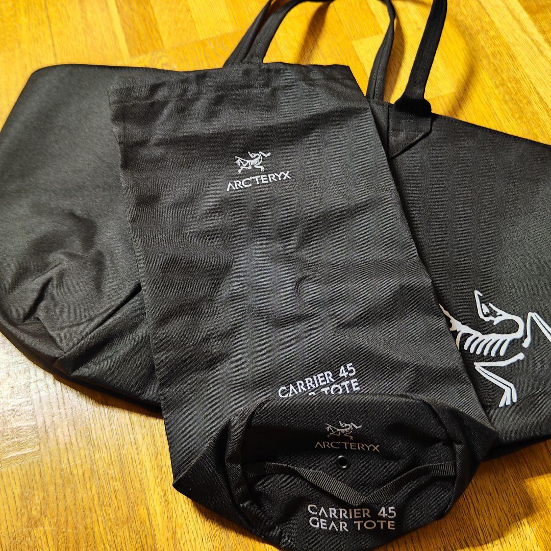新品 ARC'TERYX CARRIER 45 GEAR TOTE ブラック