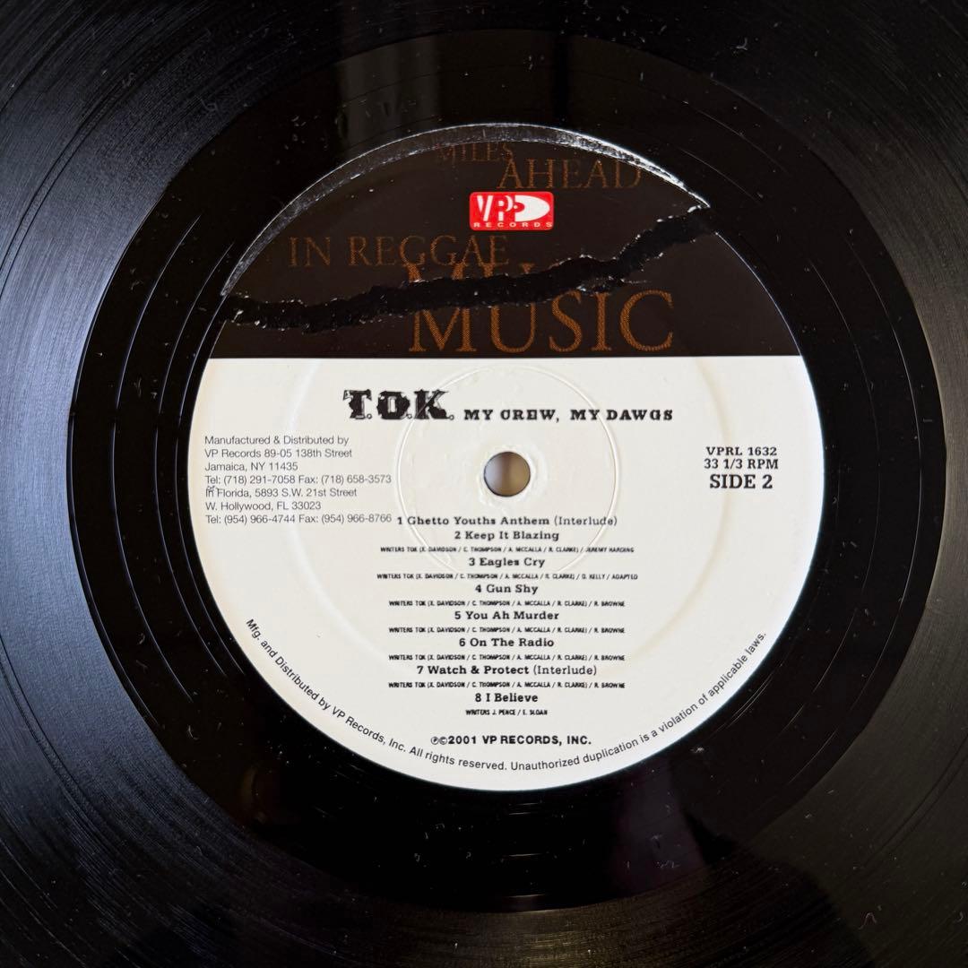 j*h様 T.O.K. My Crew, My Dawgs LP レゲエ