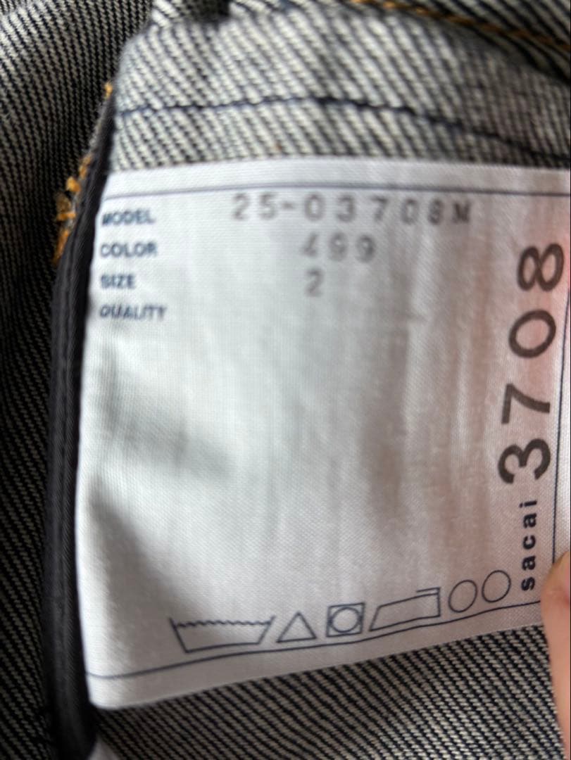 Levi's sacaiコラボ ダークブルー デニムジャケット