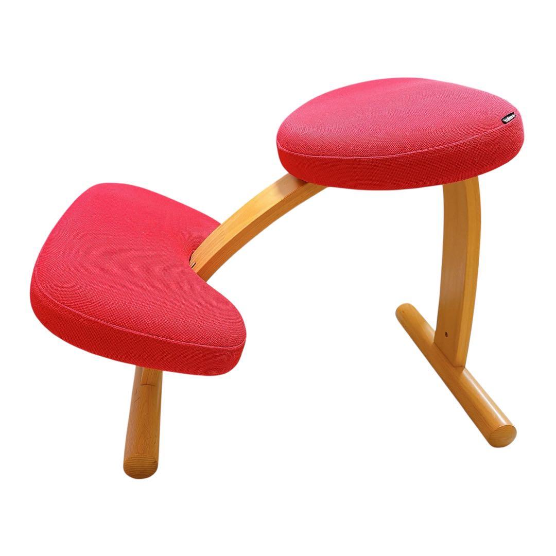 バランスチェア バランスイージー レッド　中古品