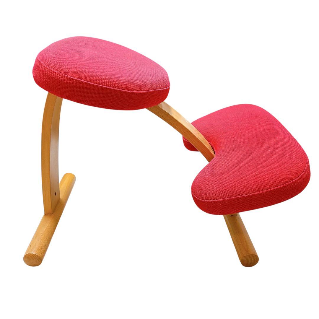 バランスチェア バランスイージー レッド　中古品