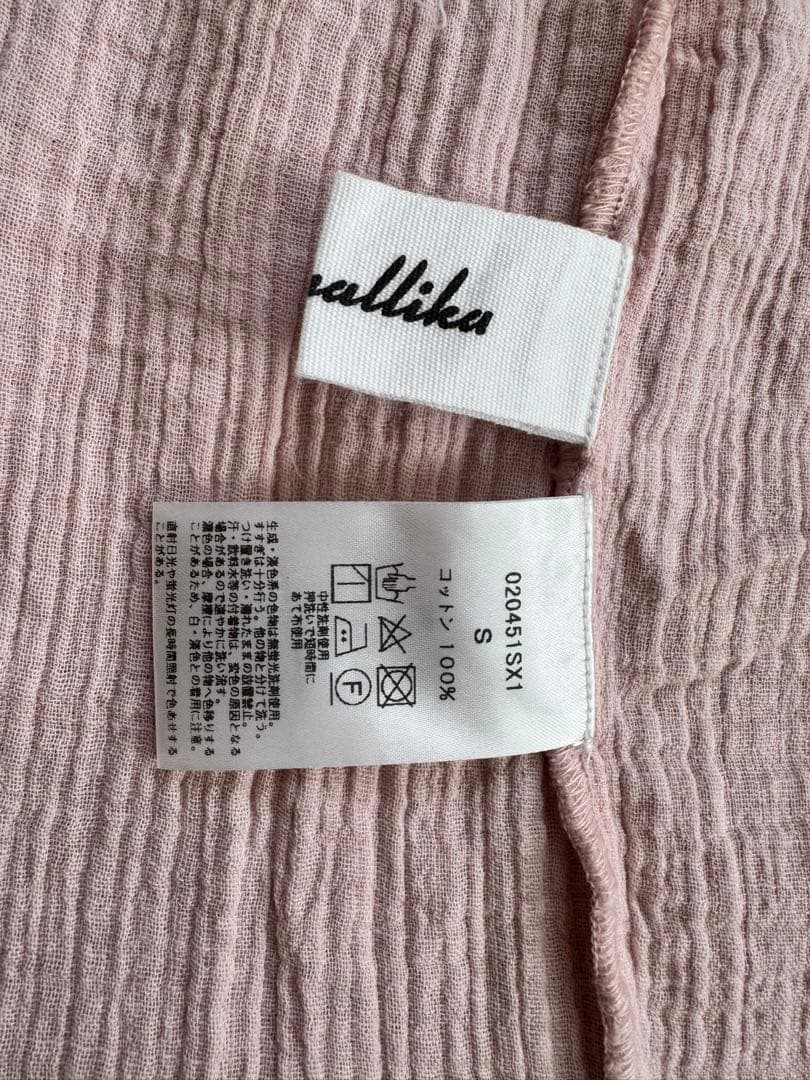 未使用新品　sara mallik ヌキテパ購入　ワンピース　ピンク　Sサイズ