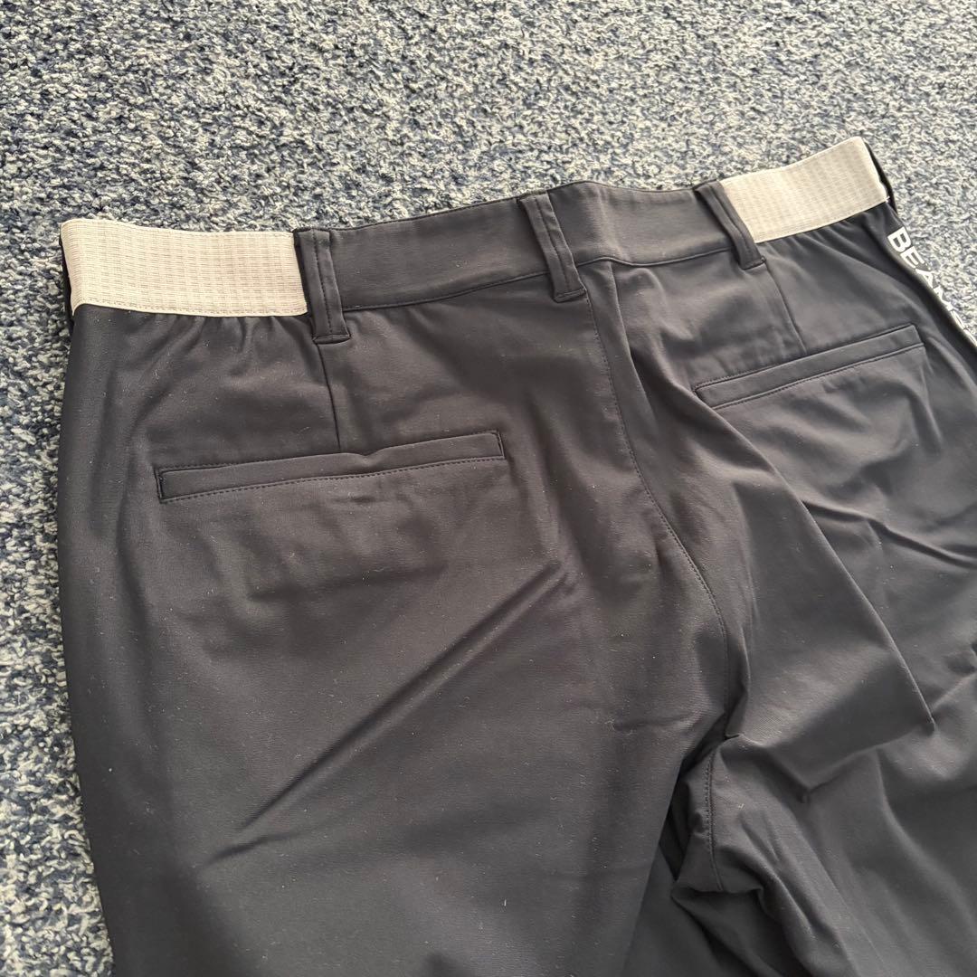 ビームスゴルフ　ストレッチ　ロング　パンツ　ゴルフウェア　ネイビー系　サイズXL