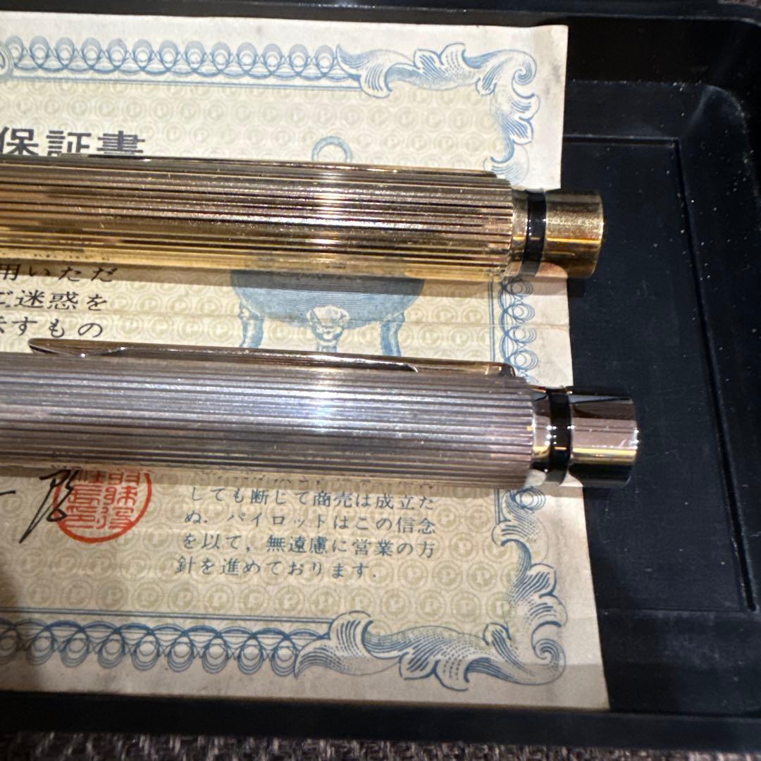 ZEBRA ゼブラ　18KAGM シャーボ ゴールド　シルバー　セット