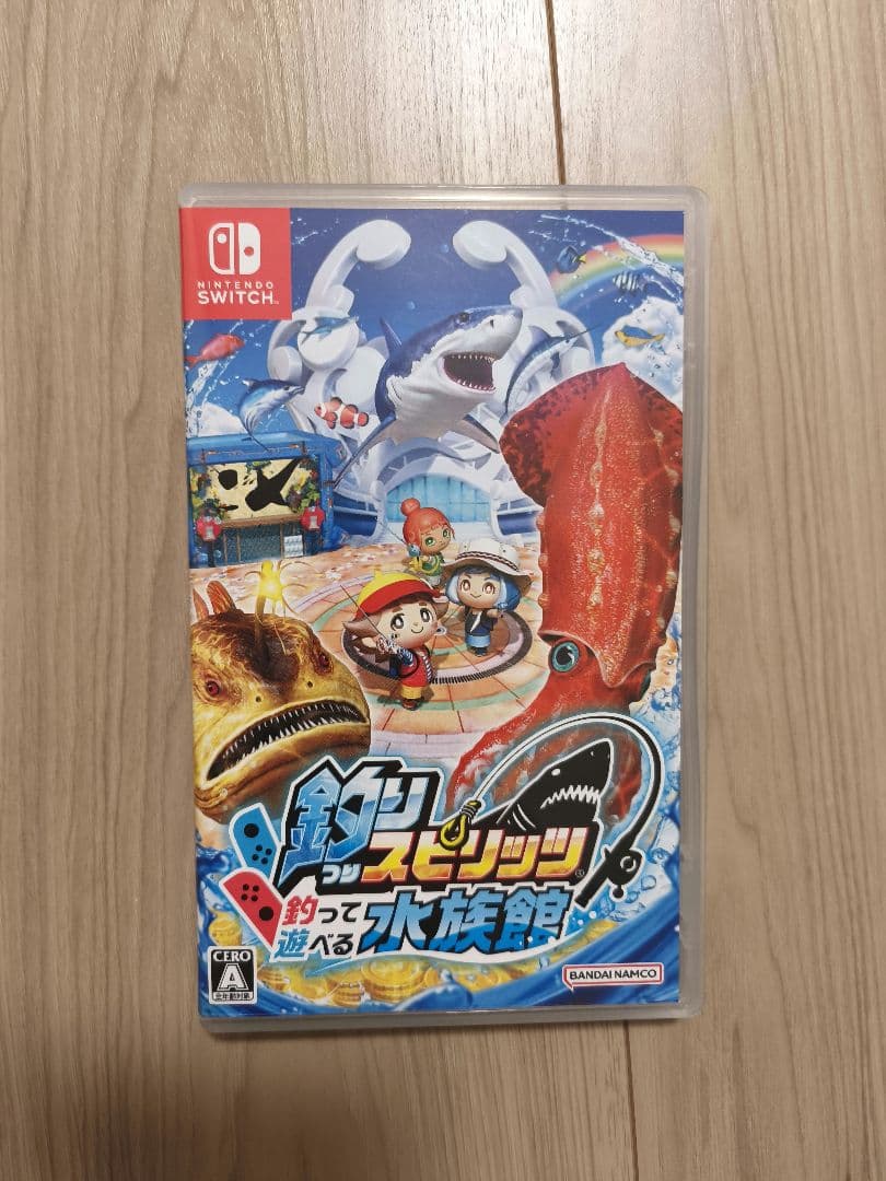 【美品】釣りスピリッツ 釣って遊べる水族館 ソフト&専用サオコン2本セット
