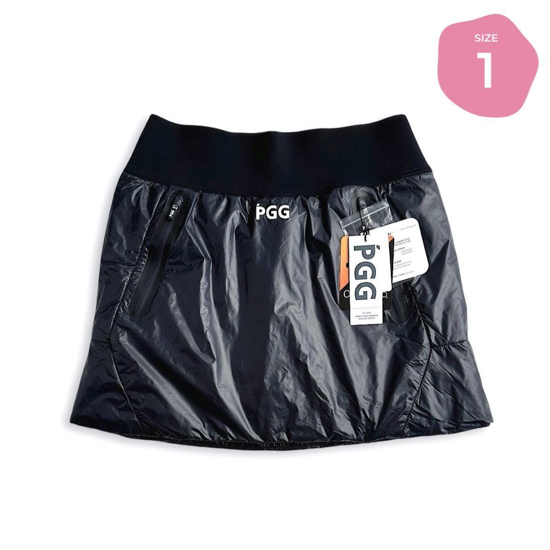 150 PGG 新品タグ付き 中綿スカート 保温 多機能繊維 紺 サイズ1(M)
