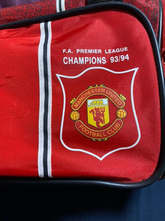 入手不可能'94 Man U ボストンバッグ '93/'94二冠記念UMBRO製