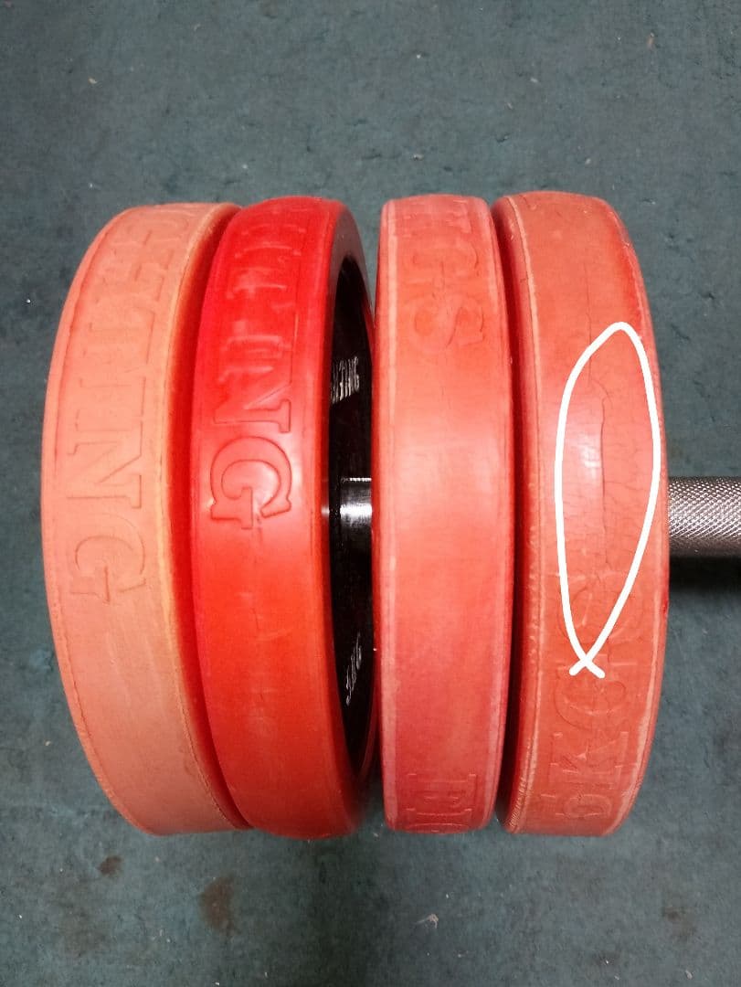 ファイティングロード 5kg プレート 4枚 28mm 用