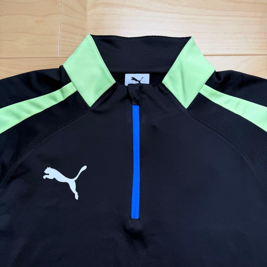 PUMA プーマ　サッカーウェア　上下セット　長袖　パンツ　黒ブラック　M 新品