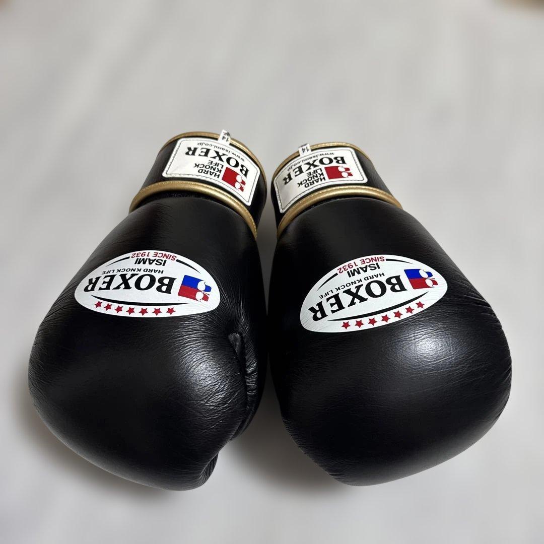 ISAMI BOXER グローブ 14oz ブラック