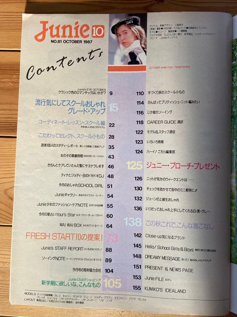 Junie 1987年10月号