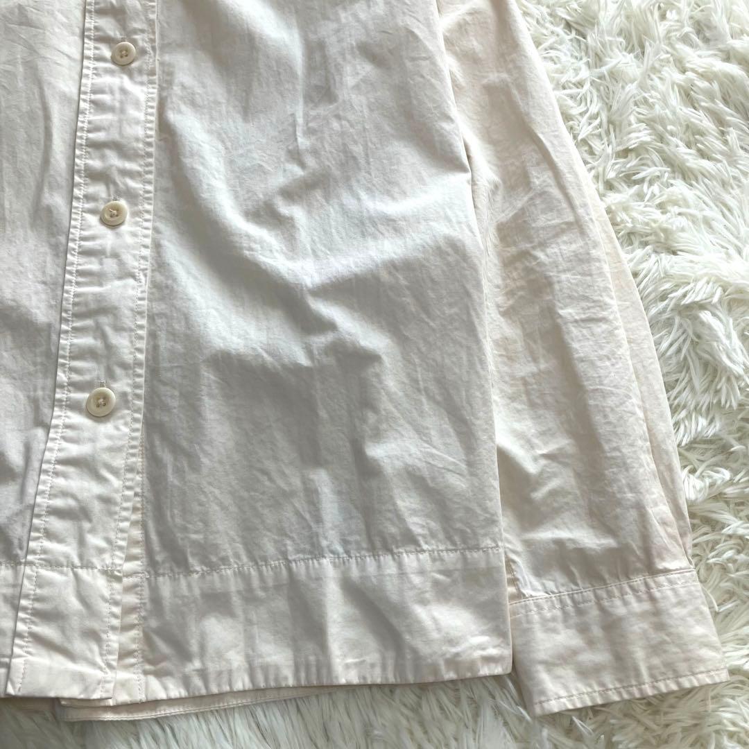マーガレットハウエル MHL. コットン シャツ ブラウス 長袖 バンドカラー
