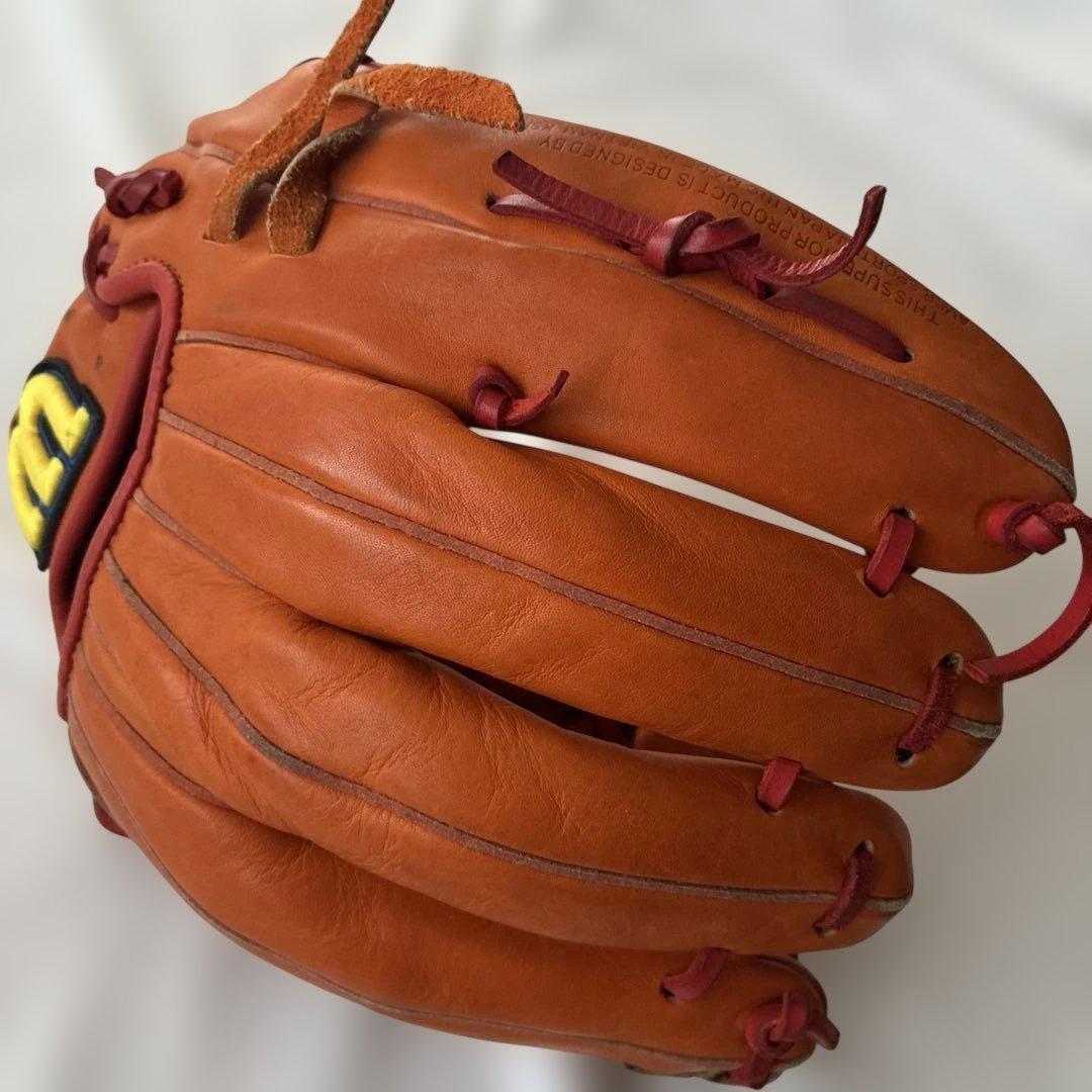 Wilson 野球グローブ オレンジ レザー