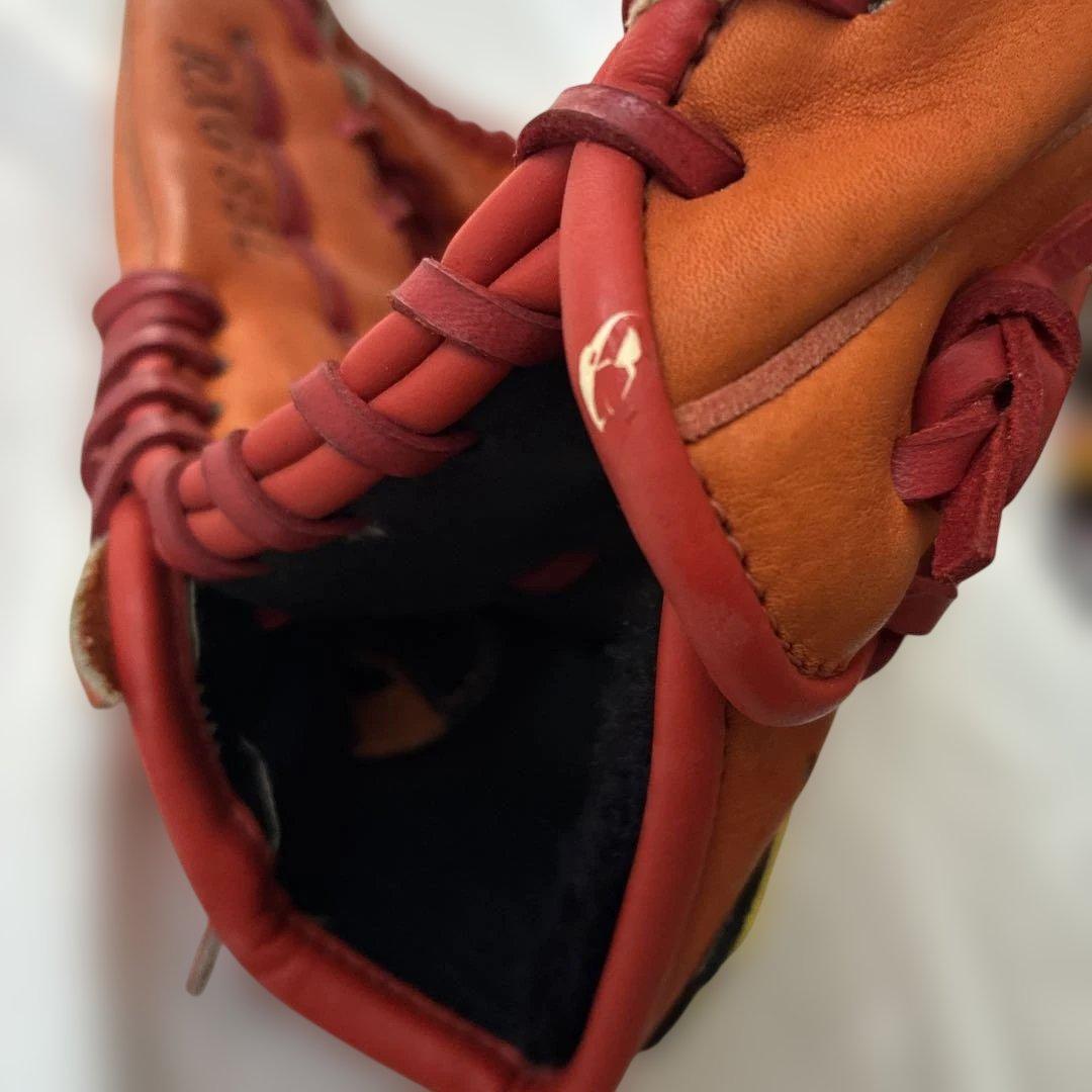 Wilson 野球グローブ オレンジ レザー