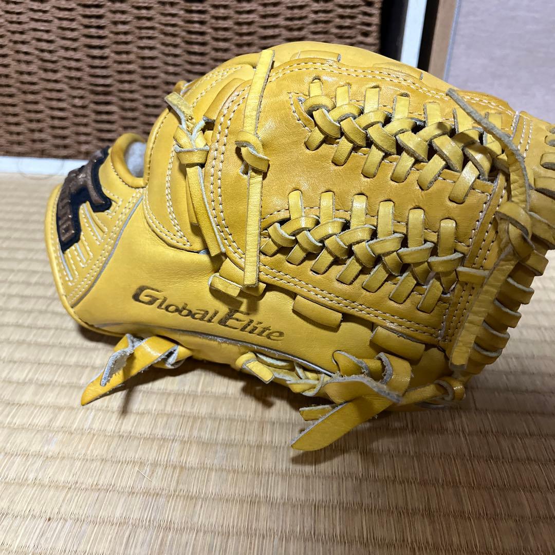 ミズノ　グローバルエリート　硬式　内野手用　イエロー