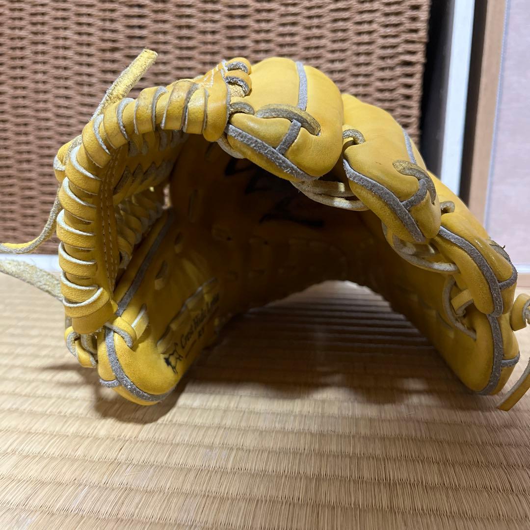 ミズノ　グローバルエリート　硬式　内野手用　イエロー