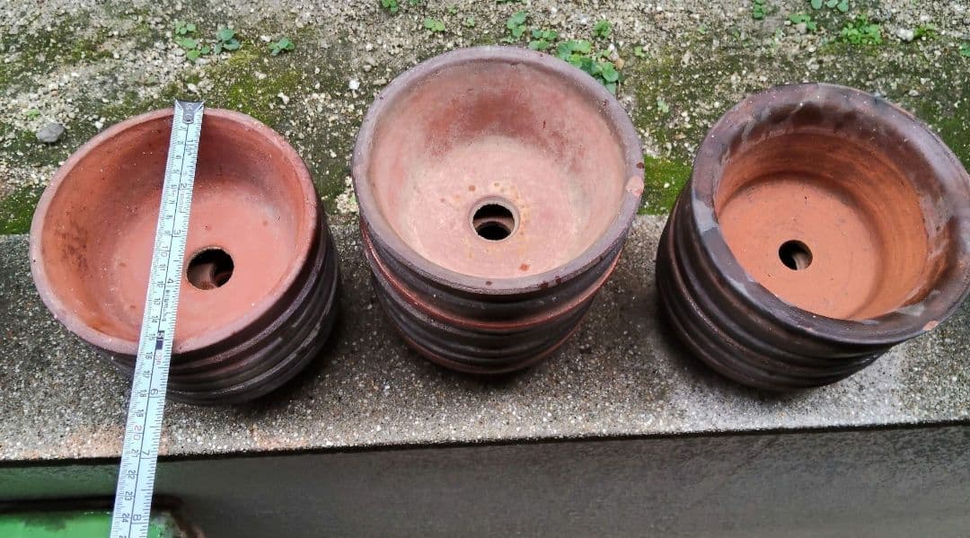 めぐ①長方形 陶器 植木鉢 6点②テラコッタ・素焼き鉢円形プランター19点