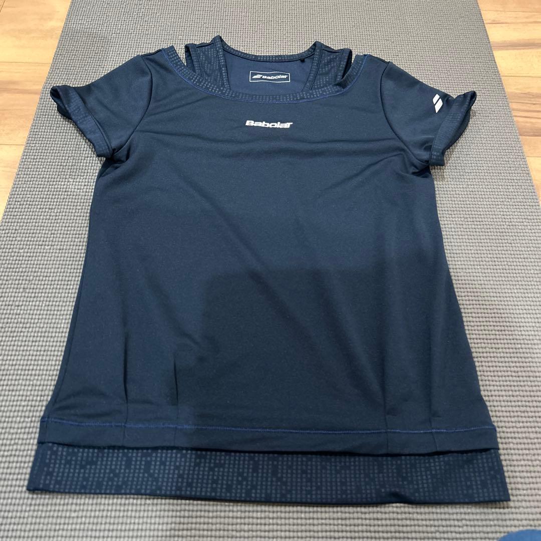 BabolaT テニスウェア ネイビー チェック柄