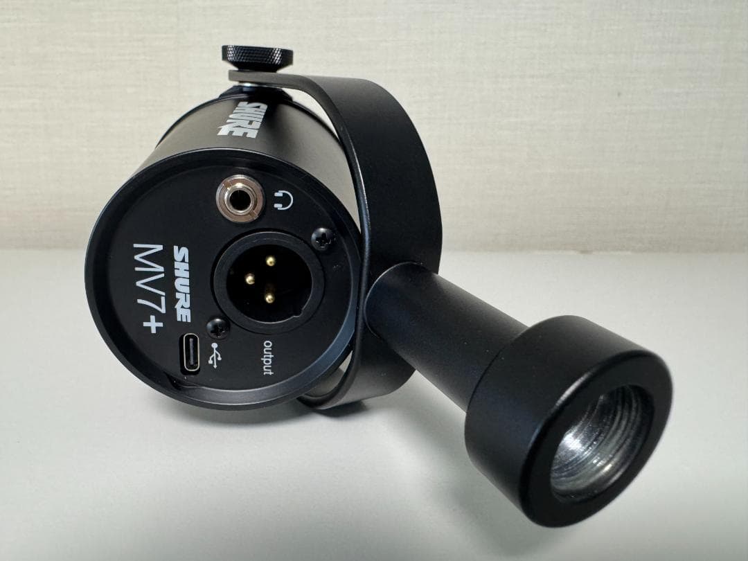 【ほぼ新品】SHURE シュア MV7+ ポッドキャストマイクロホン ブラック