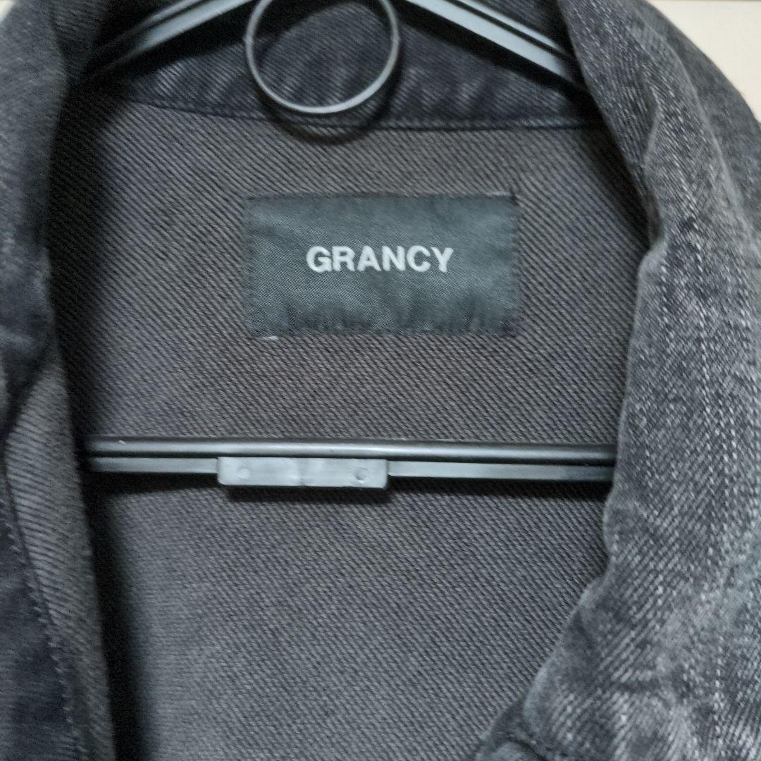 す*じ様 grancy スウェットドッキングデザインダメージデニムジャケット　S