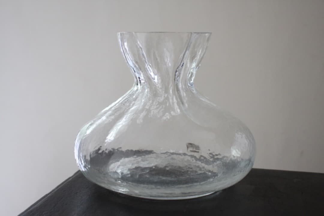 スウェーデン　Sea Glasbruk　ガラス　フラワーベース　ハンドメイド