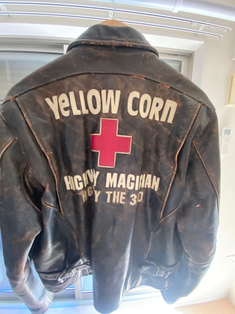 YELLOW CORNレザージャケット　ライダースジャケット