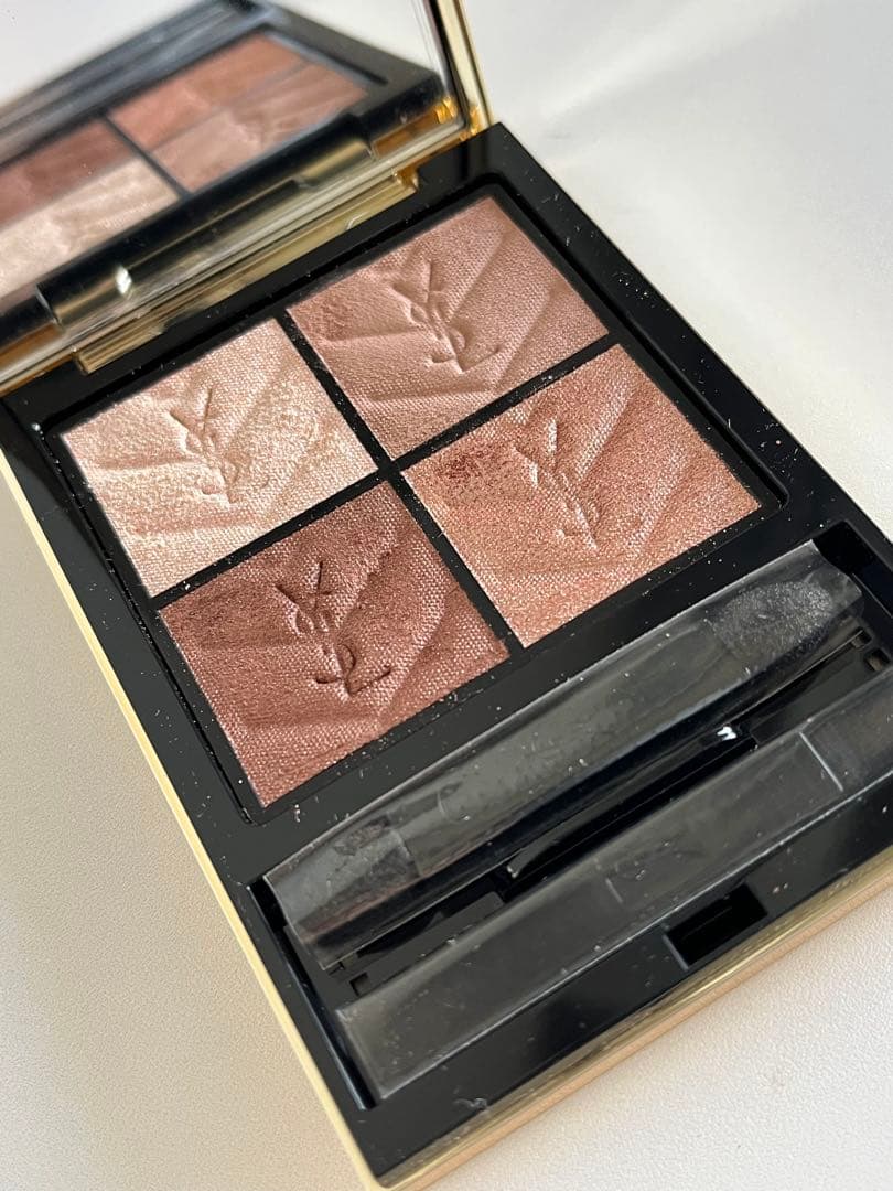 美品★イヴ・サンローランYSL★クチュールミニクラッチ 025ゴールデンラスト
