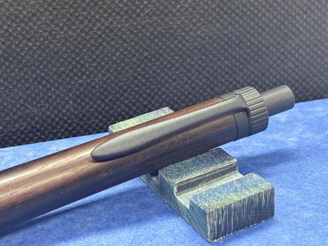 【早い者勝ち】縞黒檀　シャーペン0.5mm 加藤金属　木軸ペン　ハンドメイド