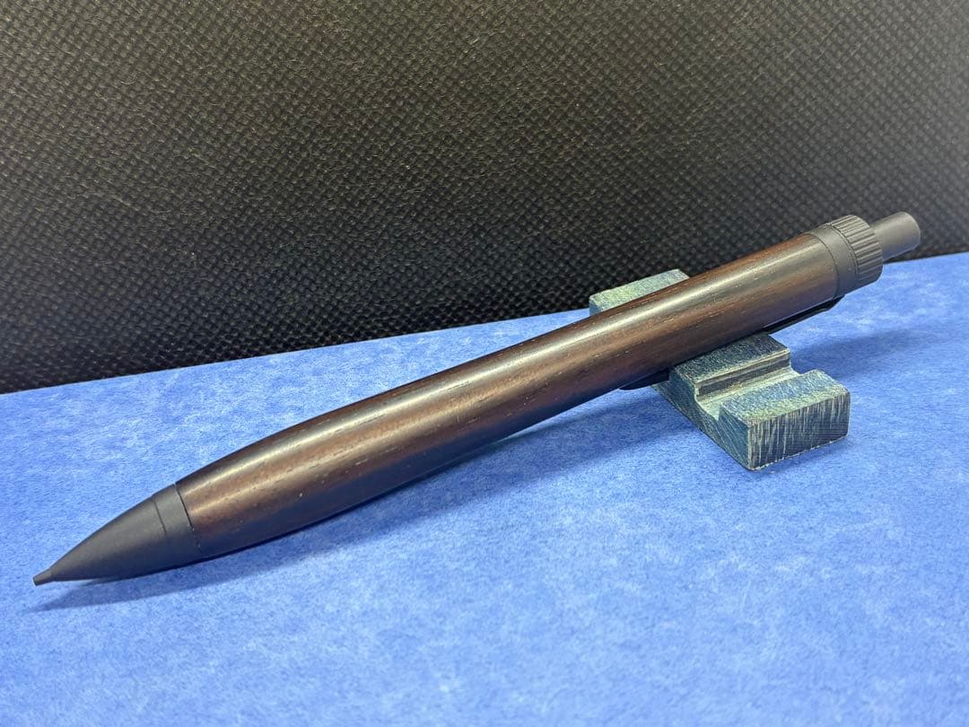 【早い者勝ち】縞黒檀　シャーペン0.5mm 加藤金属　木軸ペン　ハンドメイド
