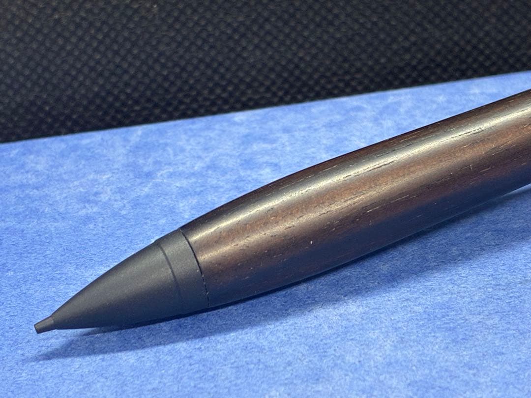 【早い者勝ち】縞黒檀　シャーペン0.5mm 加藤金属　木軸ペン　ハンドメイド