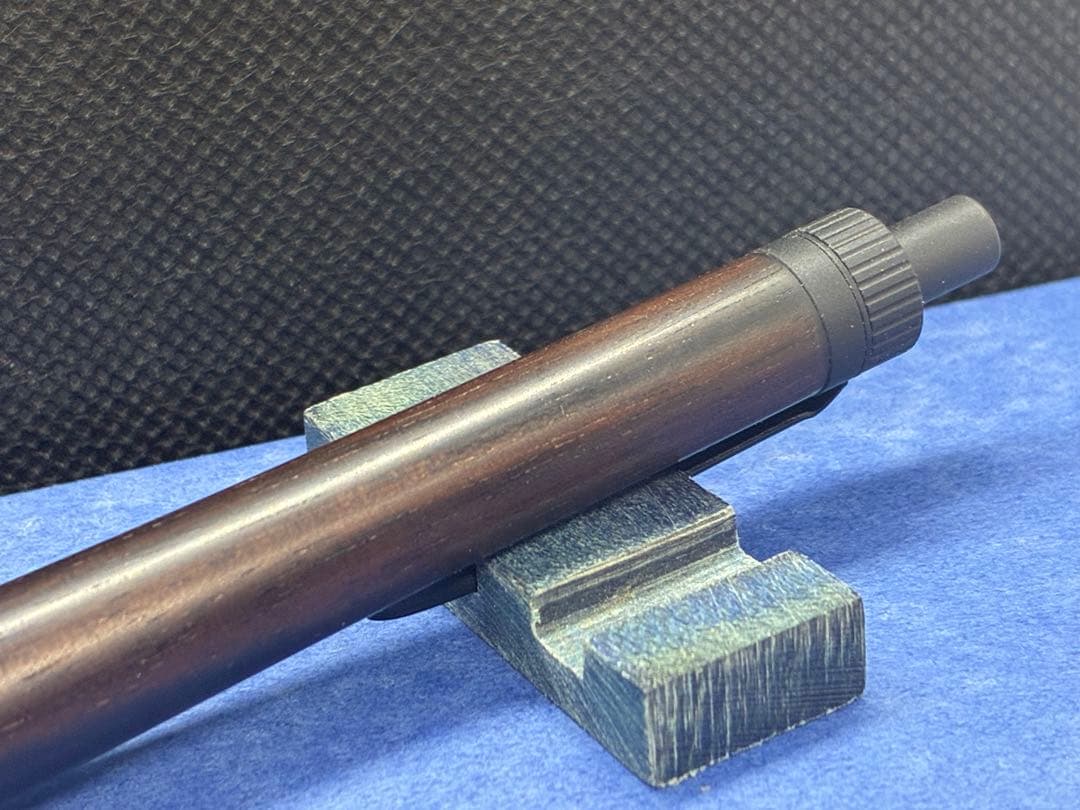 【早い者勝ち】縞黒檀　シャーペン0.5mm 加藤金属　木軸ペン　ハンドメイド