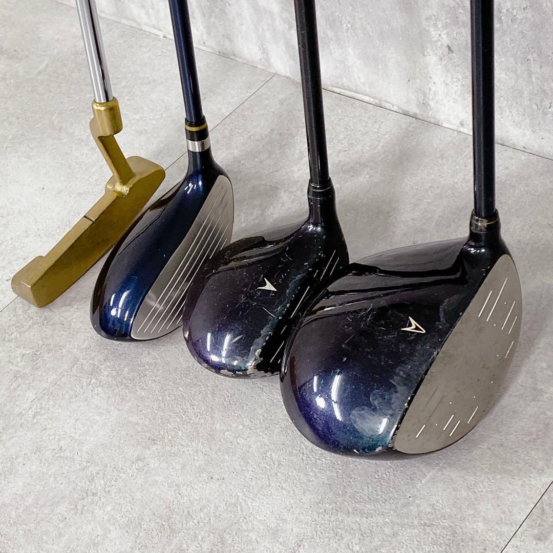 T627 現状品 ゼクシオ 他 ゴルフクラブ メンズ フルセット 13点 青