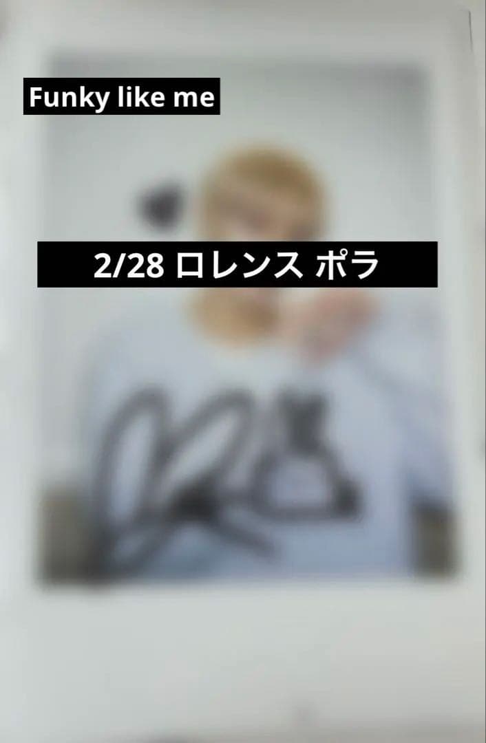 n.SSign 2/28 Risingstar ロレンス ポラロイド