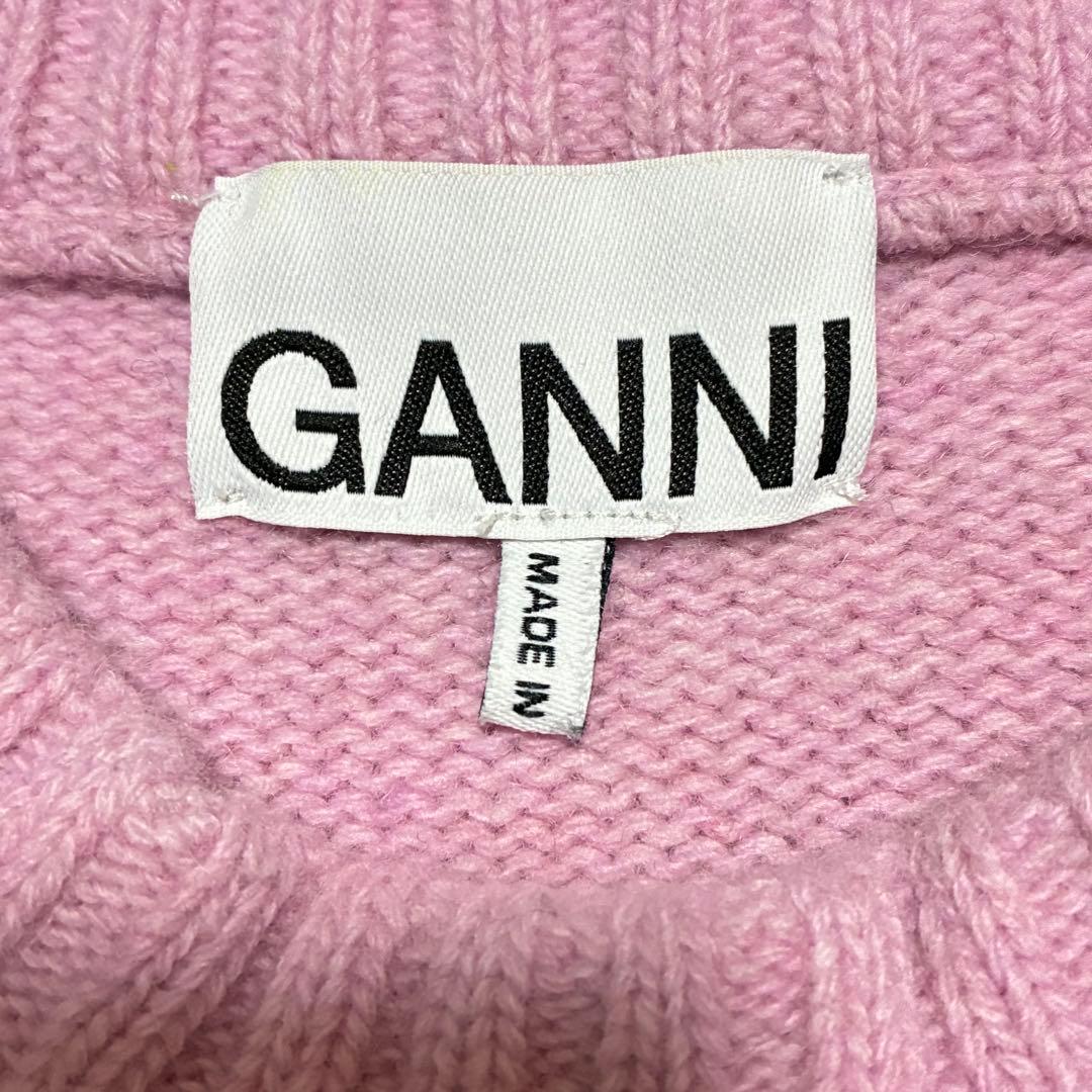 【美品】GANNI クルーネック ニットベストS〈定価33,000円〉