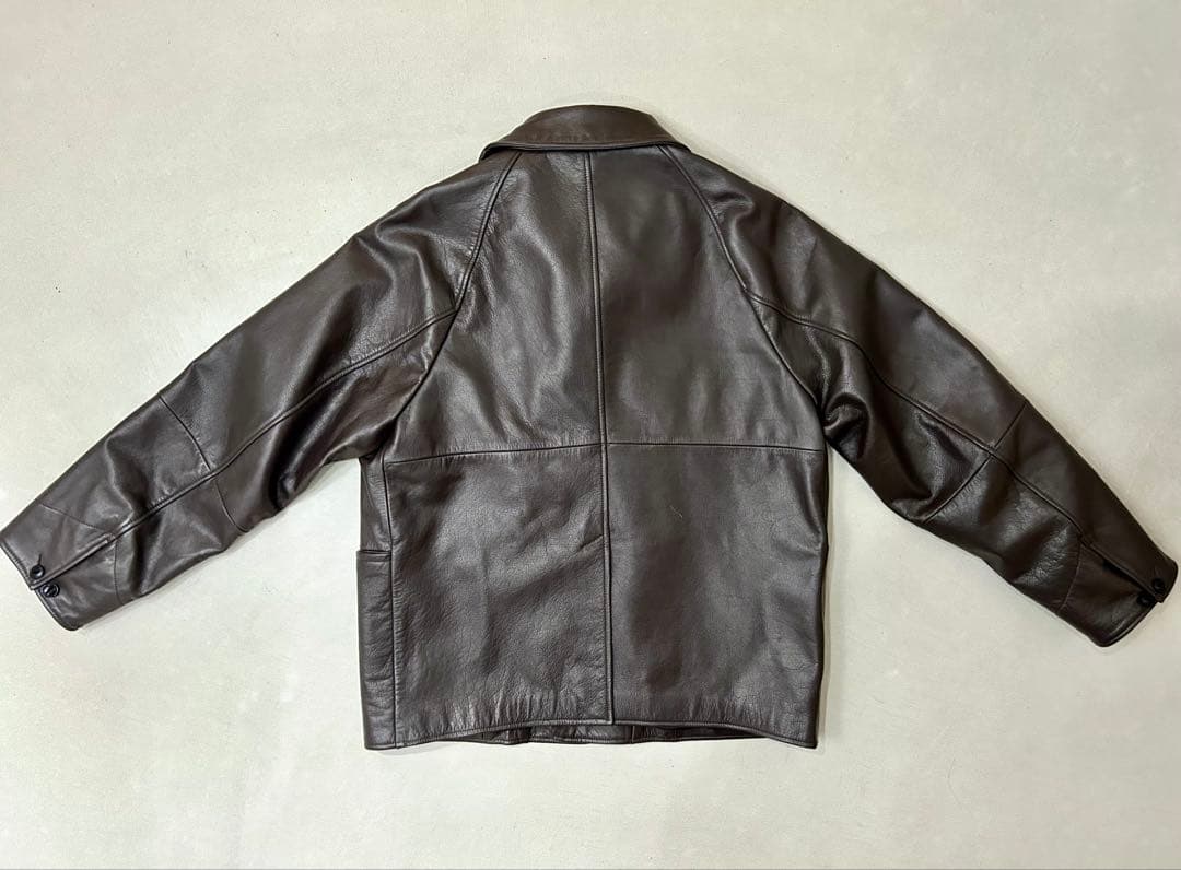 ジャケット・アウター 25AW CCU NAKED COW SKIN COVERALL BROWN 3