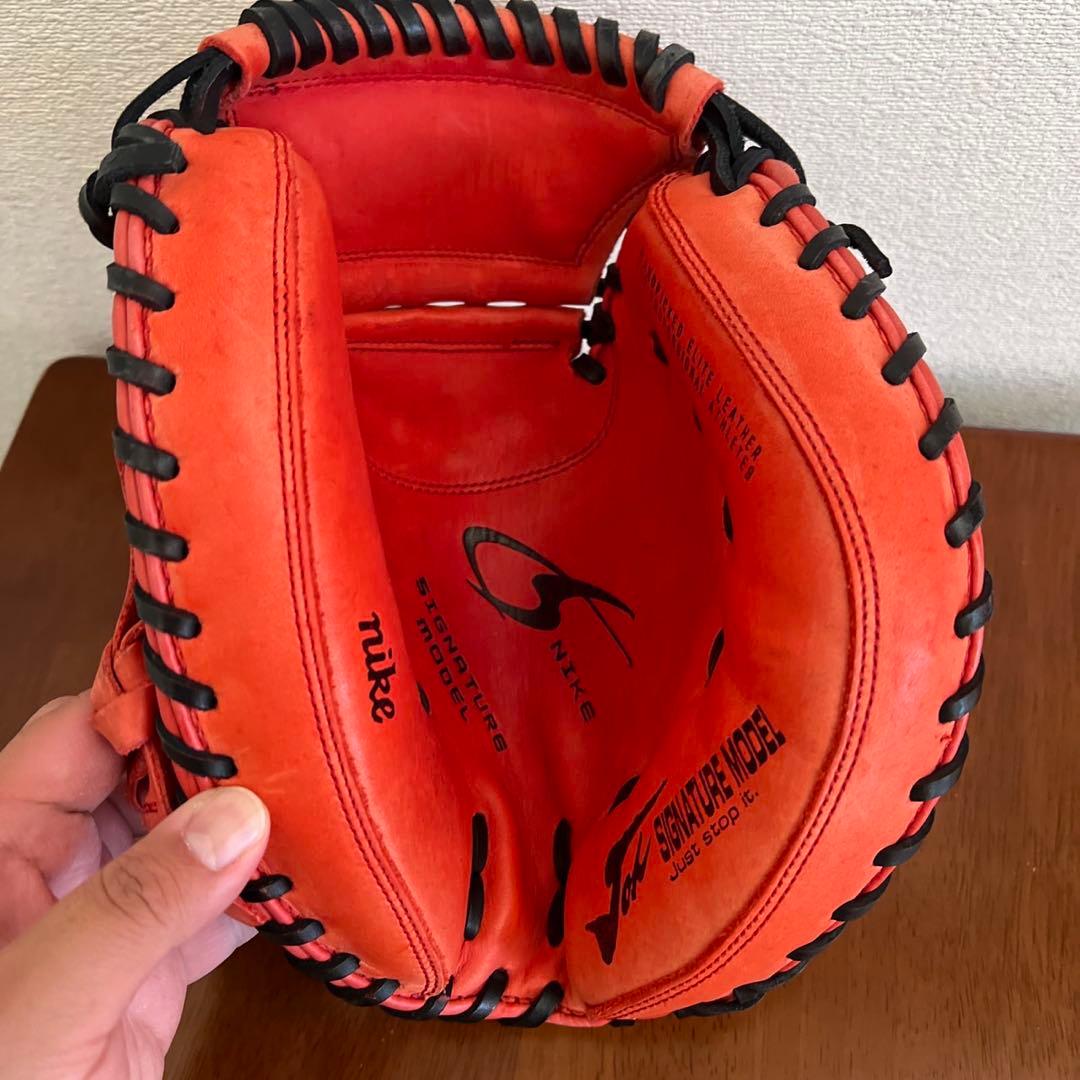 ナイキ 城島モデル キャッチャーミット 軟式 グラブ グローブ 大人用