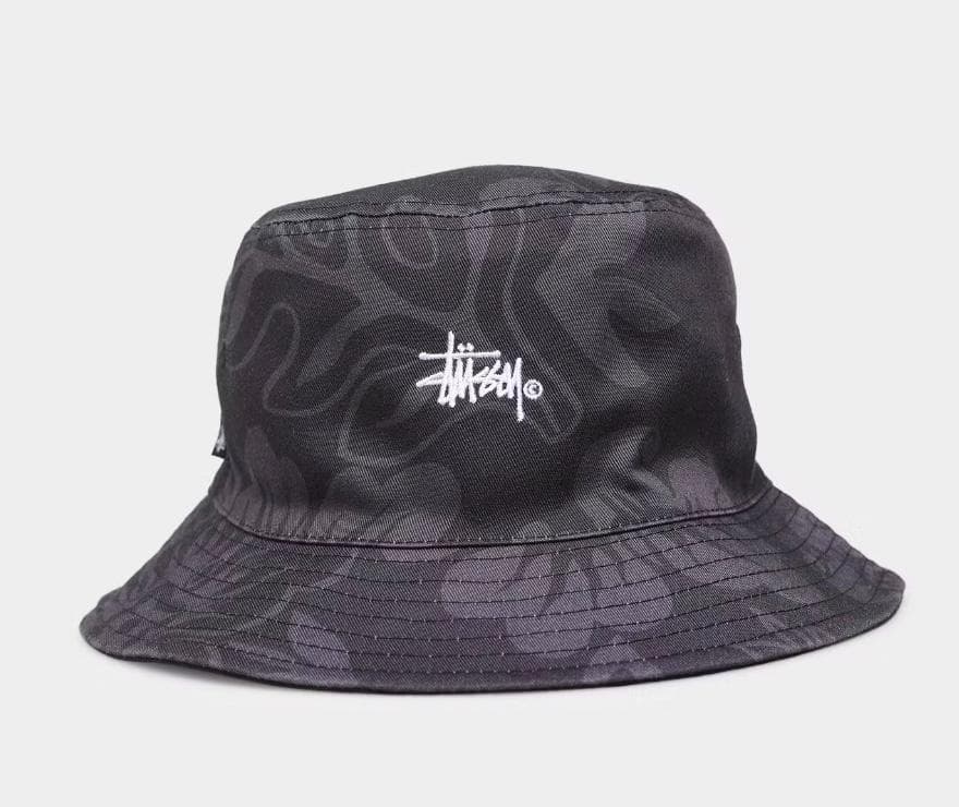 日本未入荷 STUSSY ハワイアン バケットハット Black