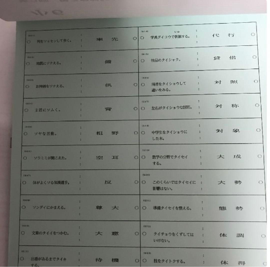 浜学園　小6男子最難関中７冠入試必出国語暗記カードセット