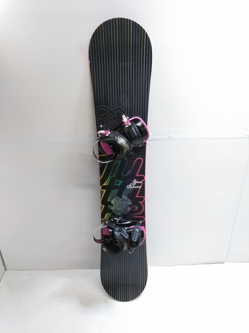 レディース スプーン フューチャー 152cm + カスタム M スノーボード◇