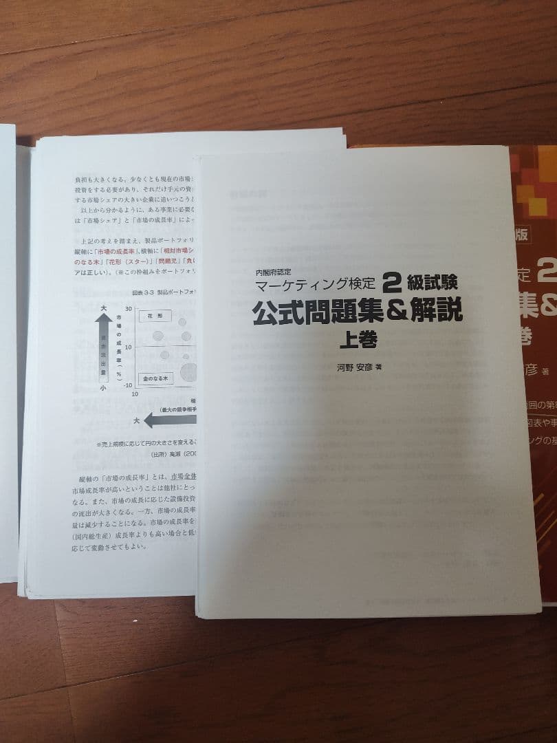 裁断済み　内閣府認定マーケティング検定2級試験公式問題集&解説24-25年度