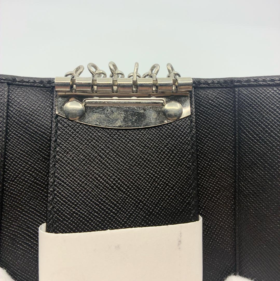 PRADA プラダ レザー 6連キーケース 黒 ブラック A1334A1
