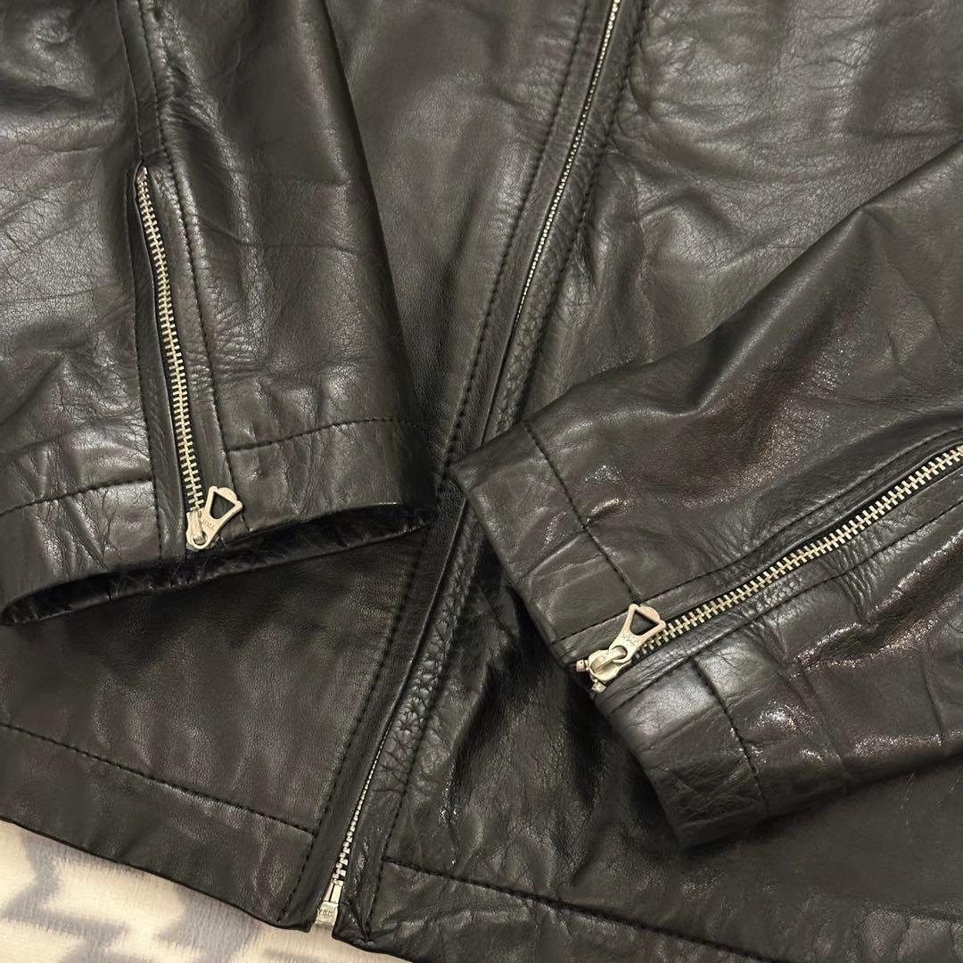 Paul Smith ポールスミス レザージャケット 黒 M シングルライダース