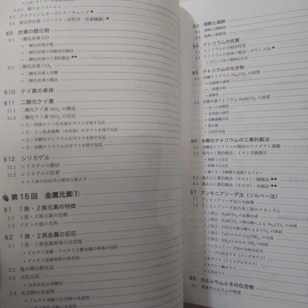 鉄緑会 化学発展講座 下巻 無機・有機化学篇