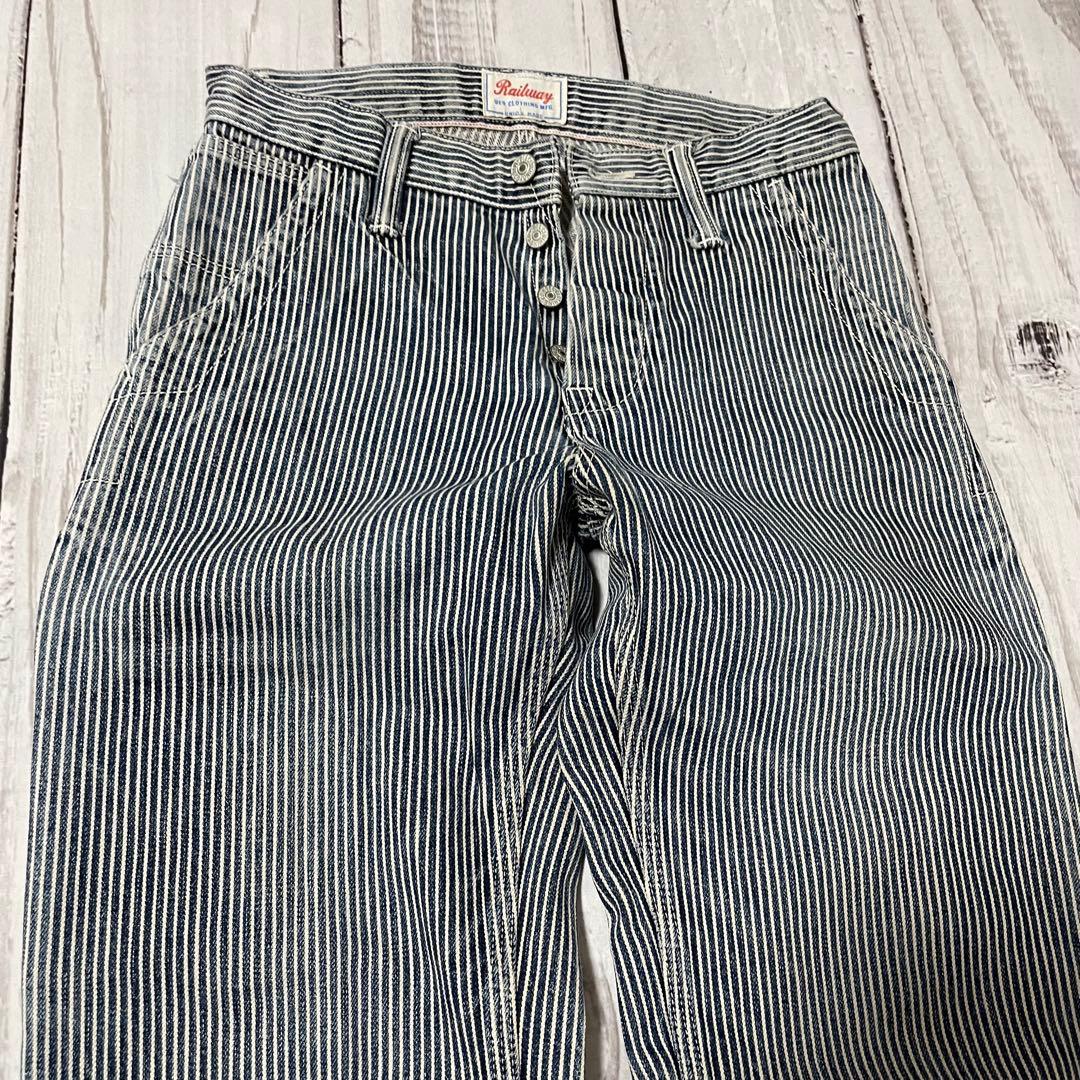 日本製ウエスUes 14.9oz 厚手インディゴヒッコリーペインターワークパンツ