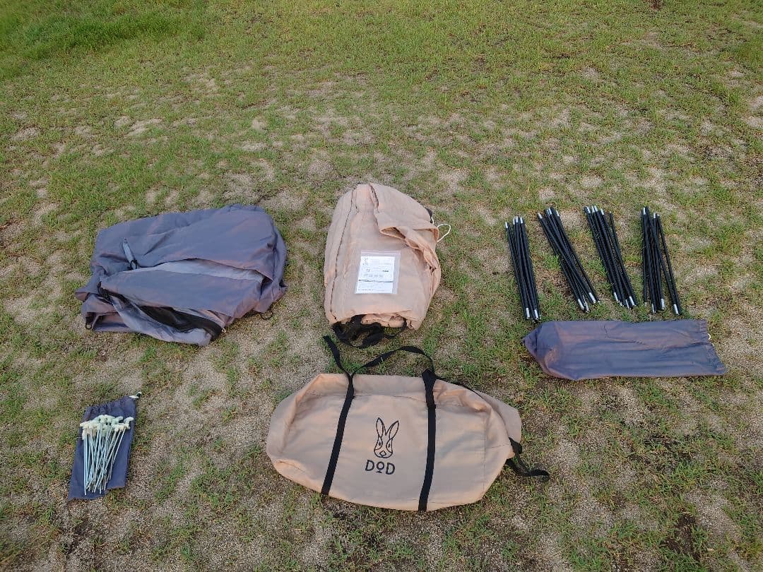 カマボコテント2 タンカラー ジャンク品