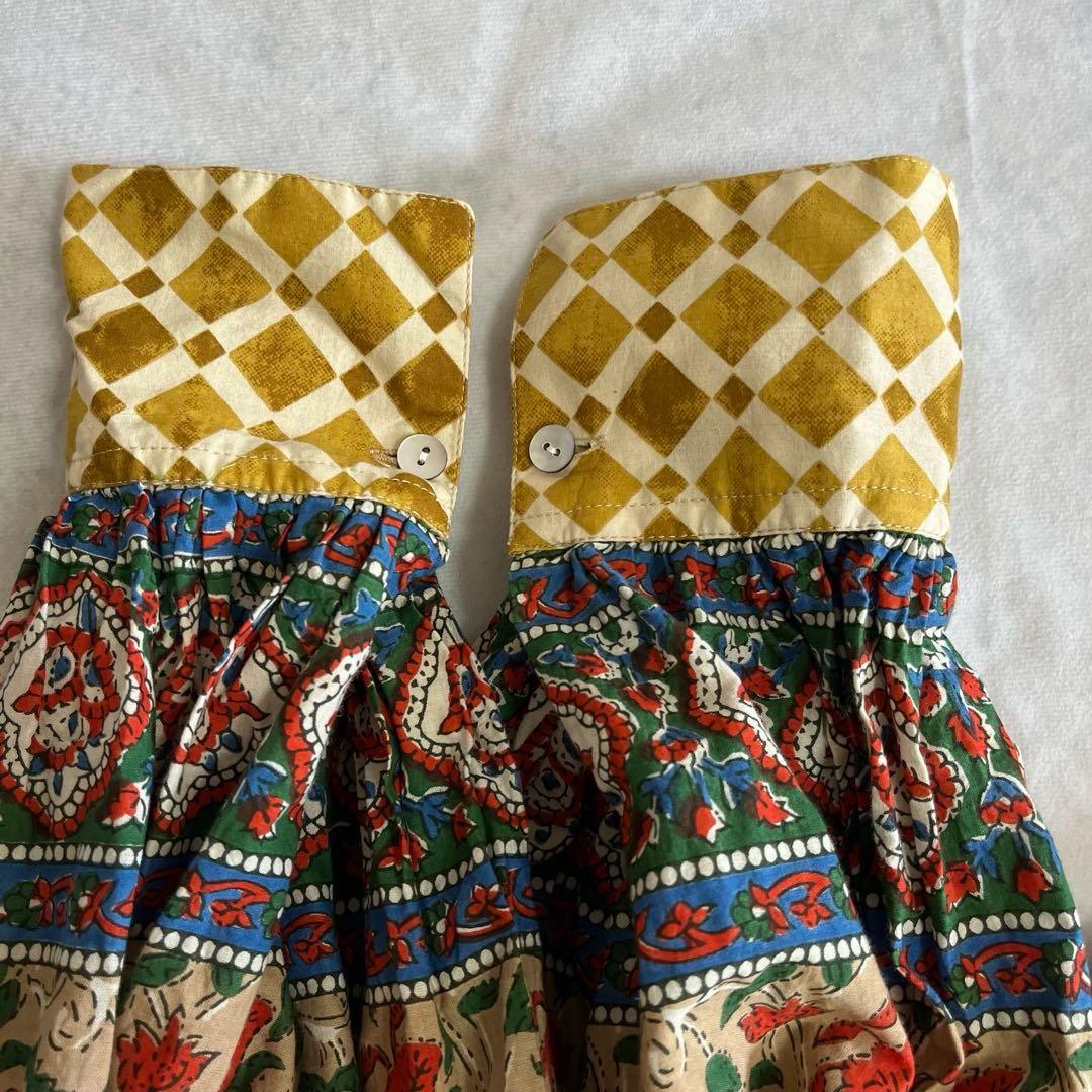 極美品❤️ アズノウアズオオラカ インドコットン 花柄総柄ワンピース ゆったり羽織