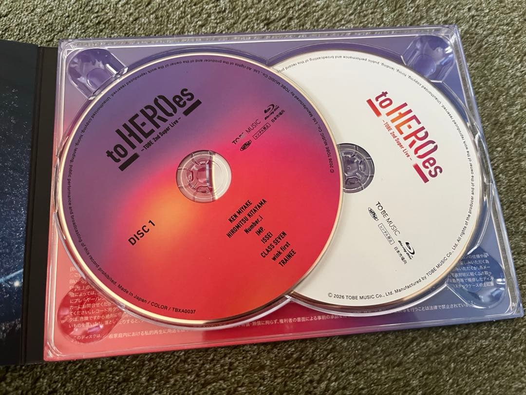 to HEROes ~TOBE 2nd Super Live~初回生産限定盤